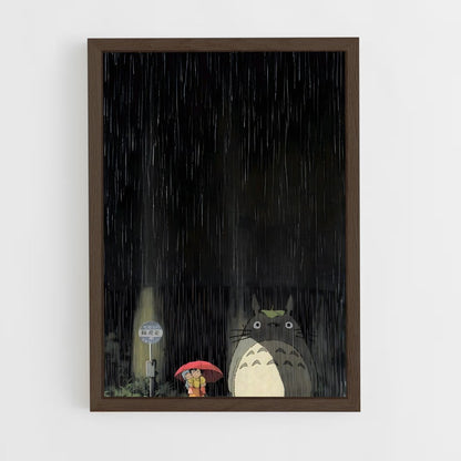 ap-my neighbor totoro-1 cadre Bois foncé