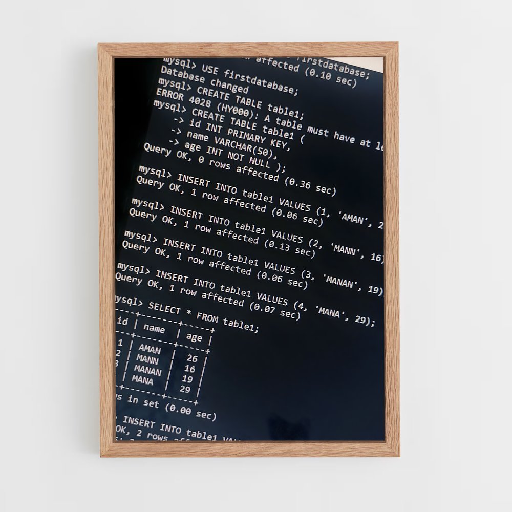 ap-mysql-1 cadre Bois clair