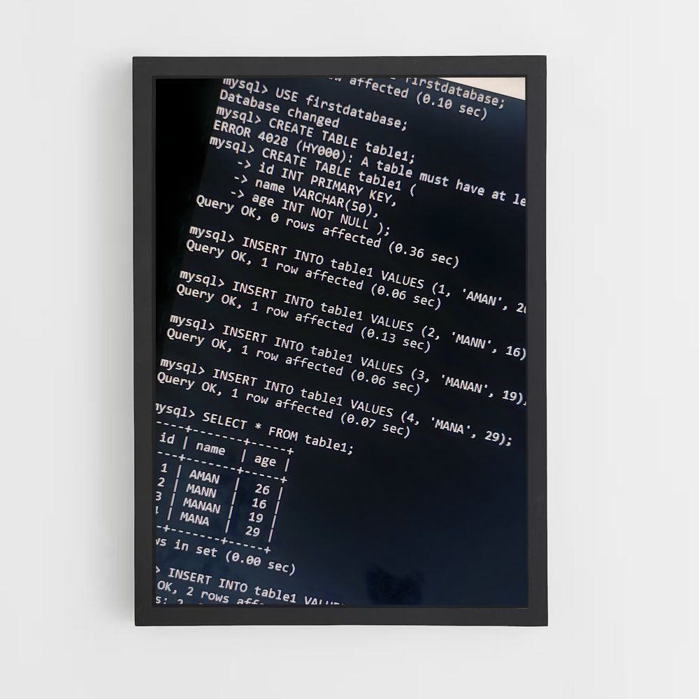ap-mysql-1 cadre Noir