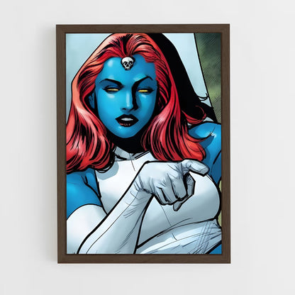 ap-mystique x-men-1 cadre Bois foncé