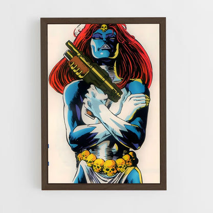 ap-mystique x-men-6 cadre Bois foncé