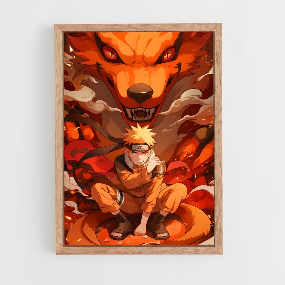 ap-naruto uzumaki-2 cadre Bois clair