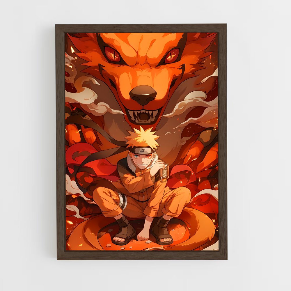 ap-naruto uzumaki-2 cadre Bois foncé