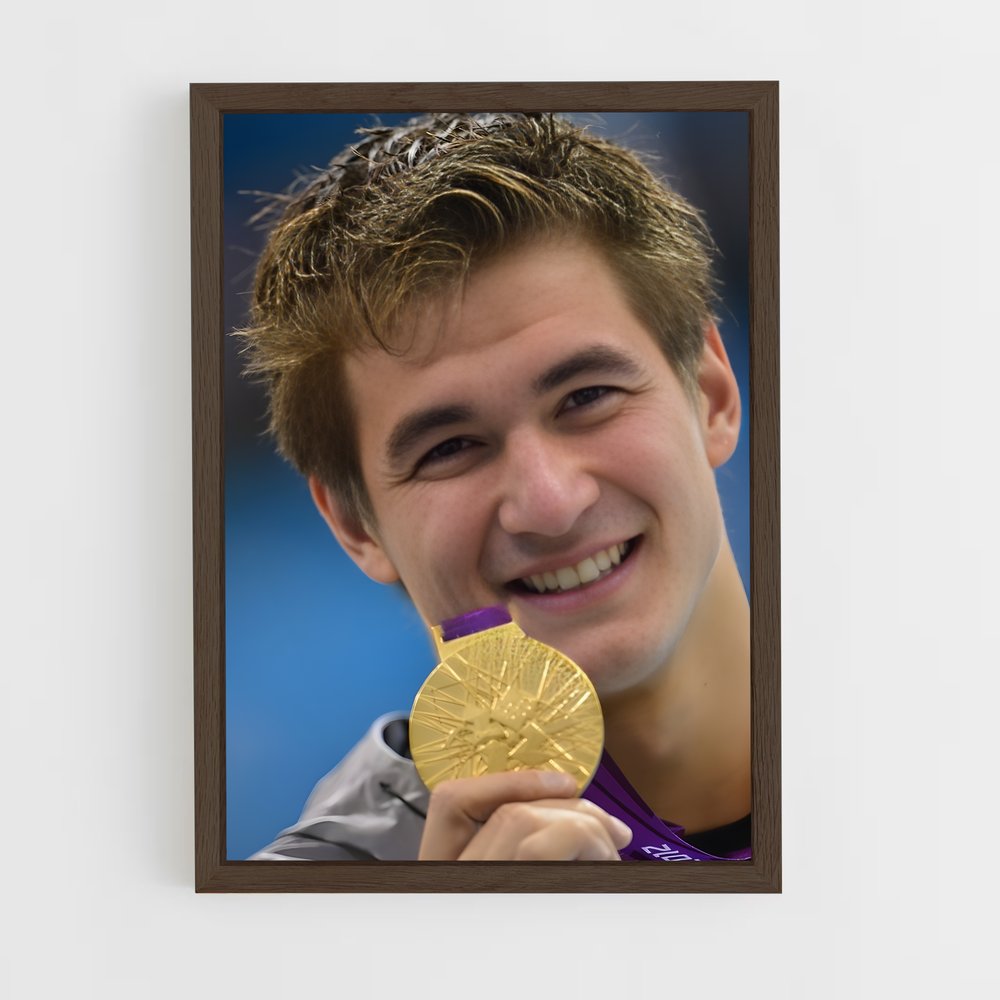 ap-nathan adrian-3 cadre Bois foncé