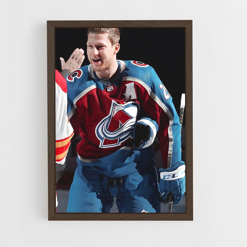ap-nathan mackinnon-1 cadre Bois foncé