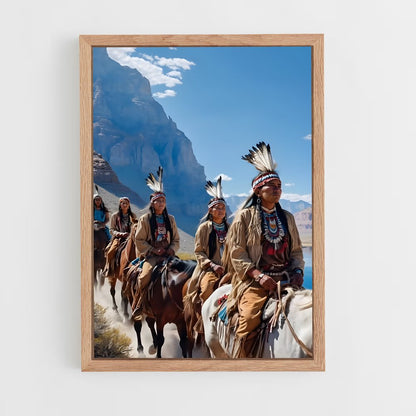ap-native americans-6 cadre Bois clair