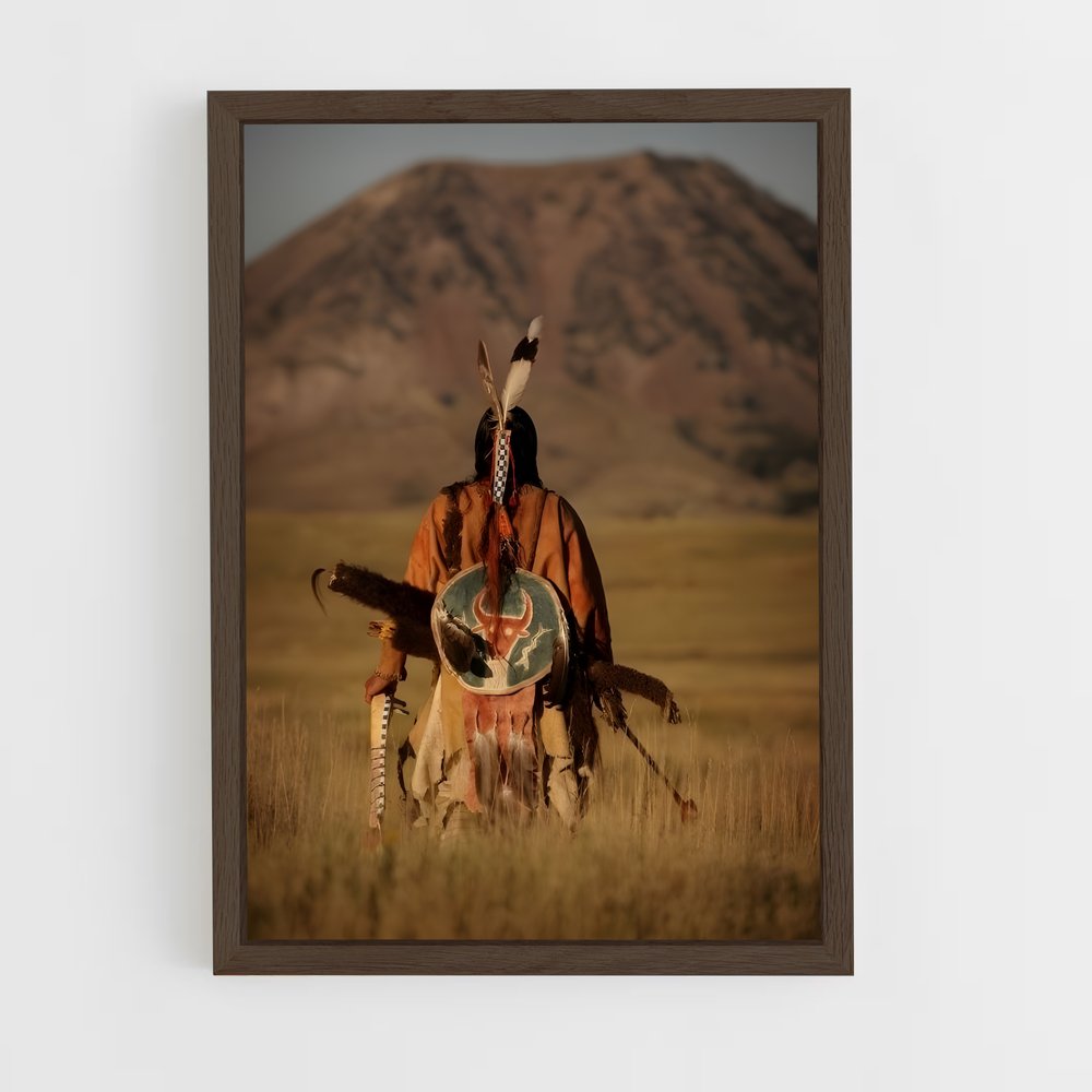 ap-native americans-9 cadre Bois foncé