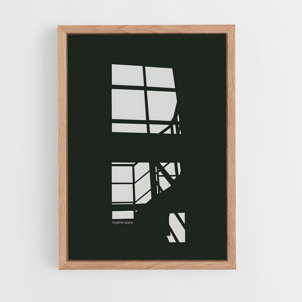 ap-negative space-2 cadre Bois clair