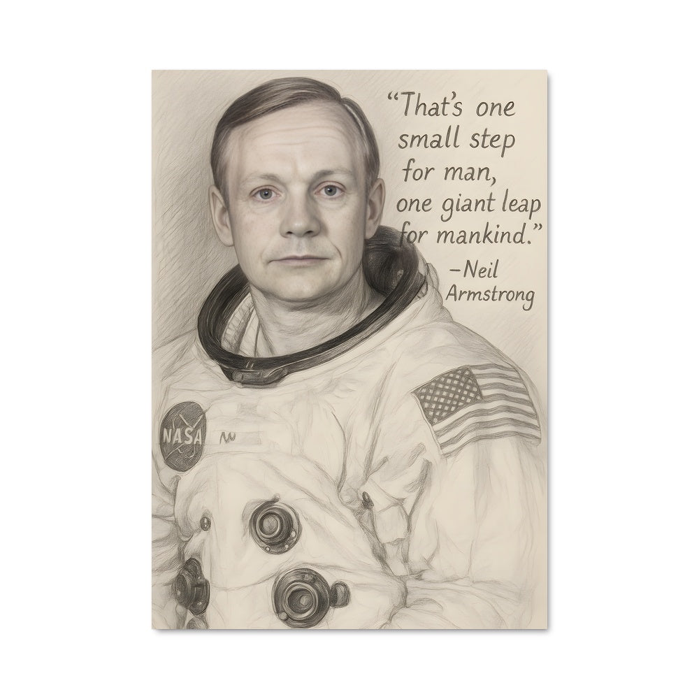 Poster Un Petit Pas pour l'Homme