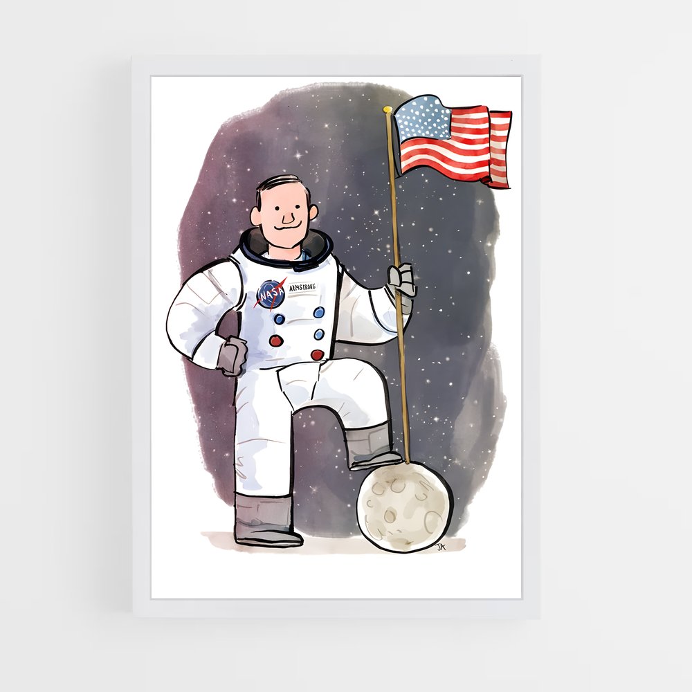ap-neil armstrong-7 cadre Blanc