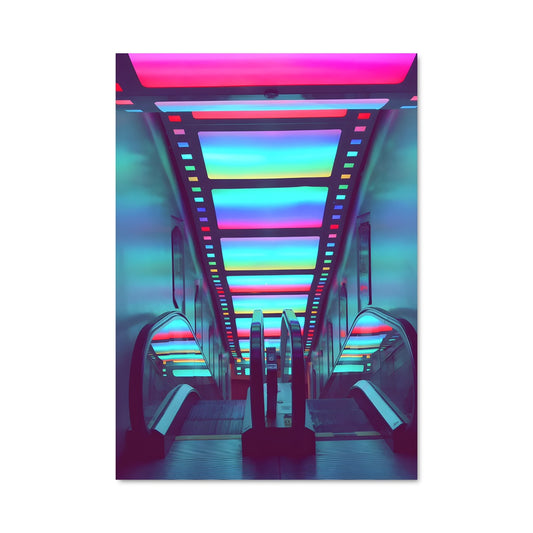 Poster Neon Subway
