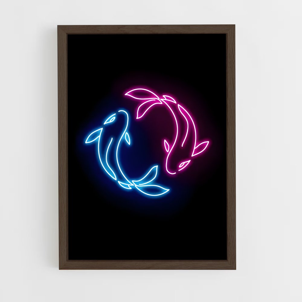 ap-neon-3 cadre Bois foncé