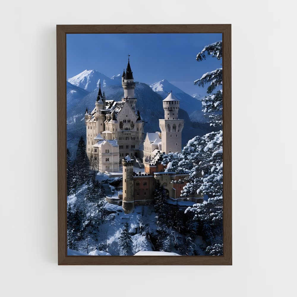ap-neuschwanstein castle-10 cadre Bois foncé