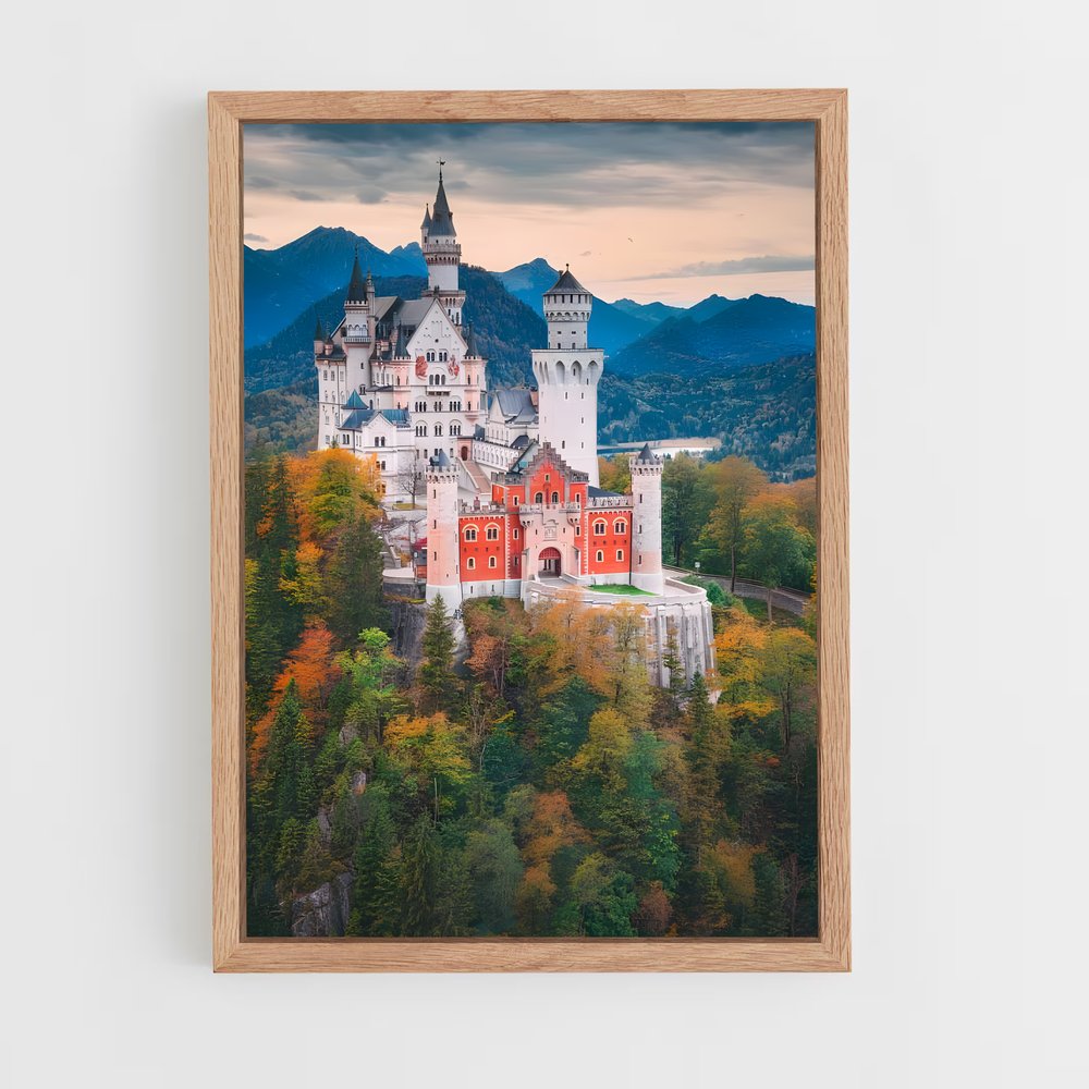 ap-neuschwanstein castle-13 cadre Bois clair