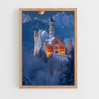 ap-neuschwanstein castle-4 cadre Bois clair