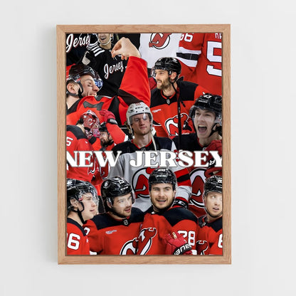 ap-new jersey devils-10 cadre Bois clair
