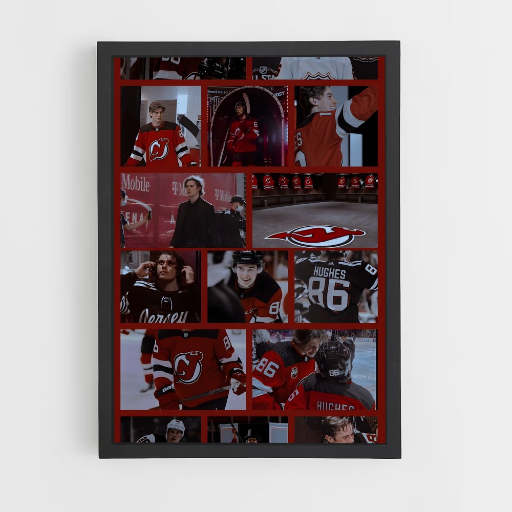 ap-new jersey devils-11 cadre Noir