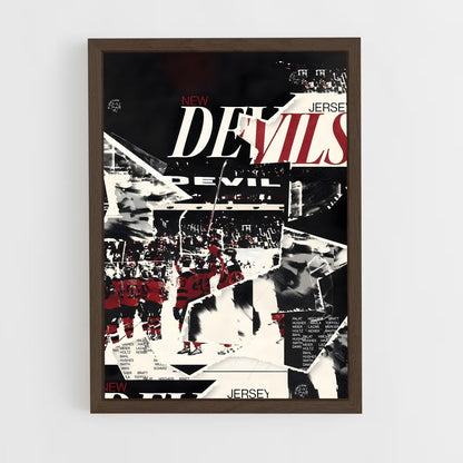 ap-new jersey devils-2 cadre Bois foncé