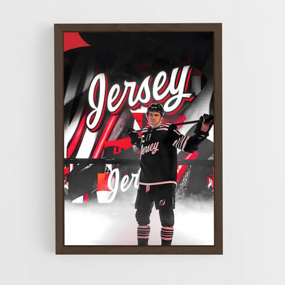 ap-new jersey devils-5 cadre Bois foncé