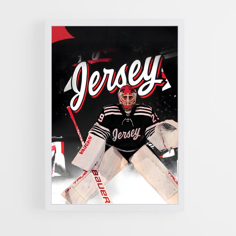 ap-new jersey devils-7 cadre Blanc