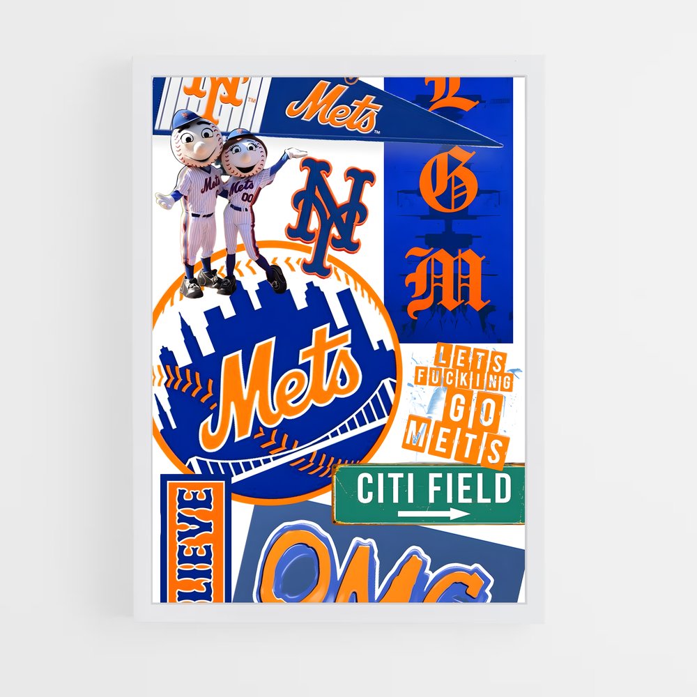 ap-new york mets-5 cadre Blanc