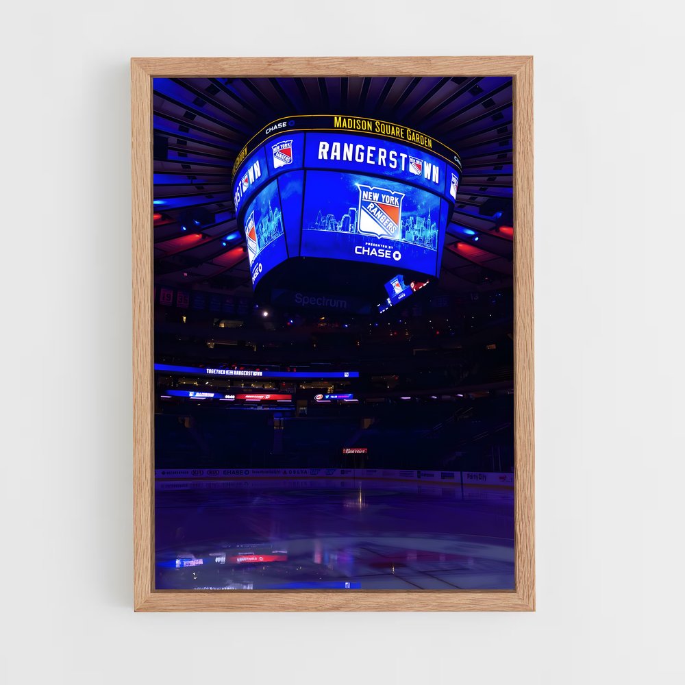 ap-new york rangers-6 cadre Bois clair