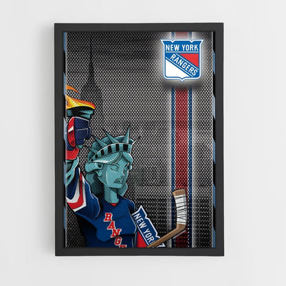 ap-new york rangers-9 cadre Noir