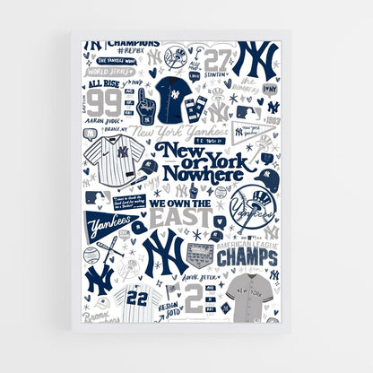 ap-new york yankees-3 cadre Blanc
