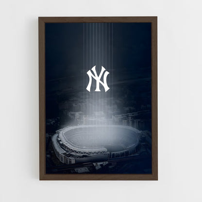 ap-new york yankees-6 cadre Bois foncé