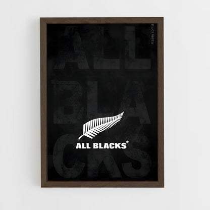 ap-new zealand all blacks-1 cadre Bois foncé