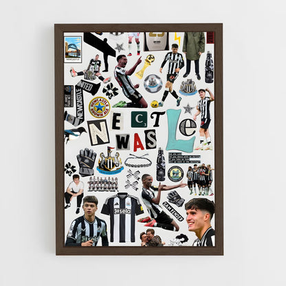 ap-newcastle united fc-1 cadre Bois foncé