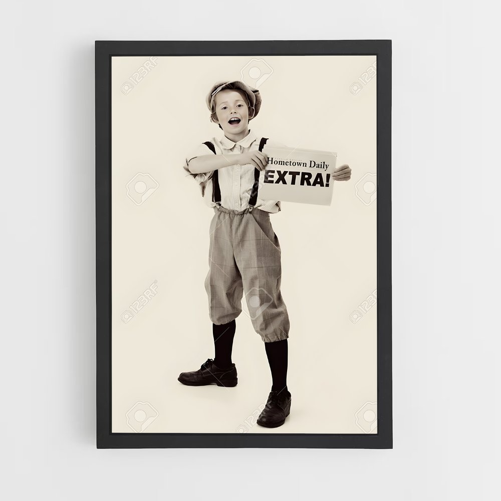 ap-newspaper boy-1 cadre Noir