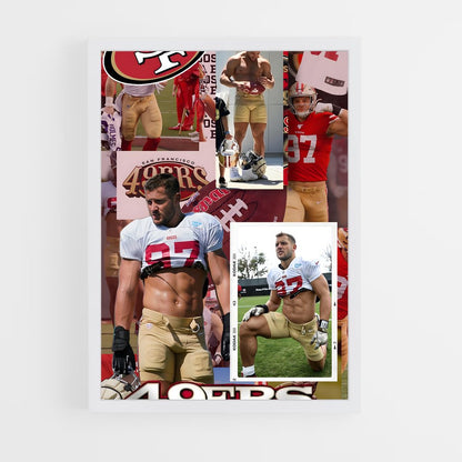ap-nick bosa-7 cadre Blanc