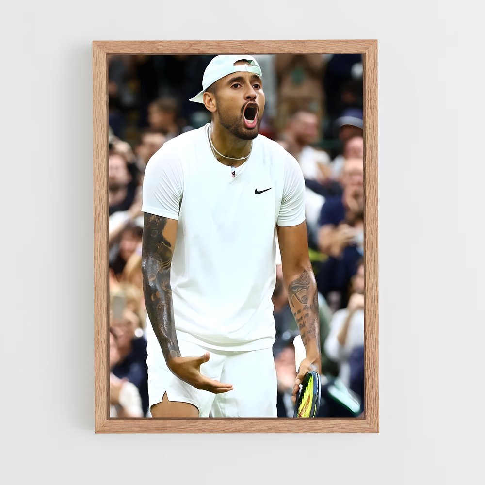 ap-nick kyrgios-1 cadre Bois clair