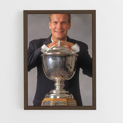 ap-nicklas lidstrom-2 cadre Bois foncé