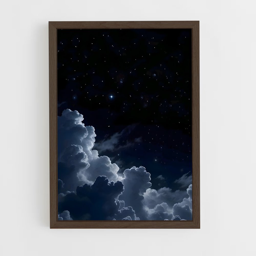 ap-night sky-11 cadre Bois foncé