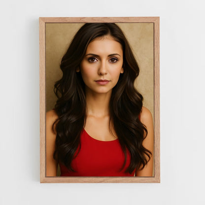 ap-nina dobrev-4 cadre Bois clair