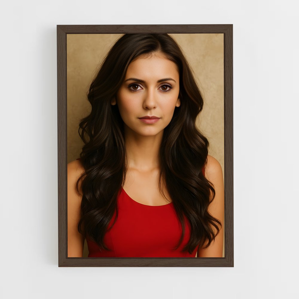 ap-nina dobrev-4 cadre Bois foncé