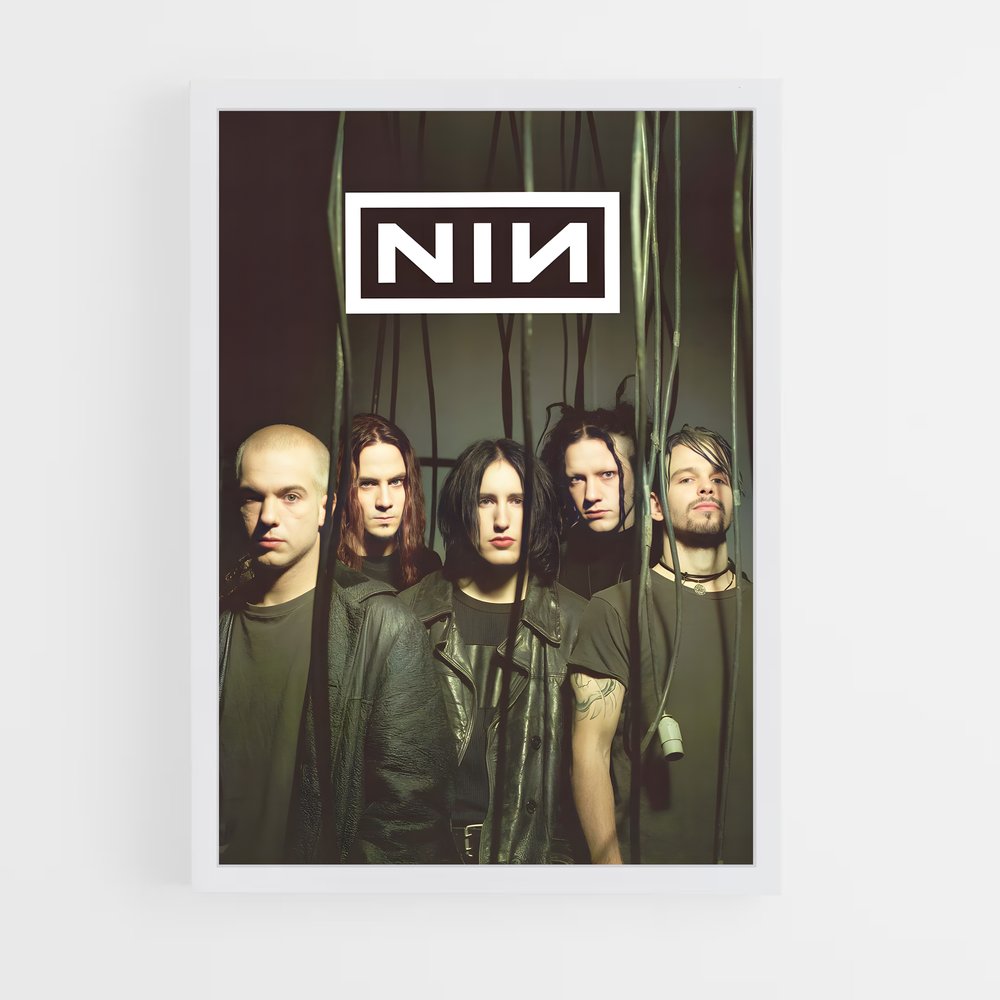 ap-nine inch nails-3 cadre Blanc