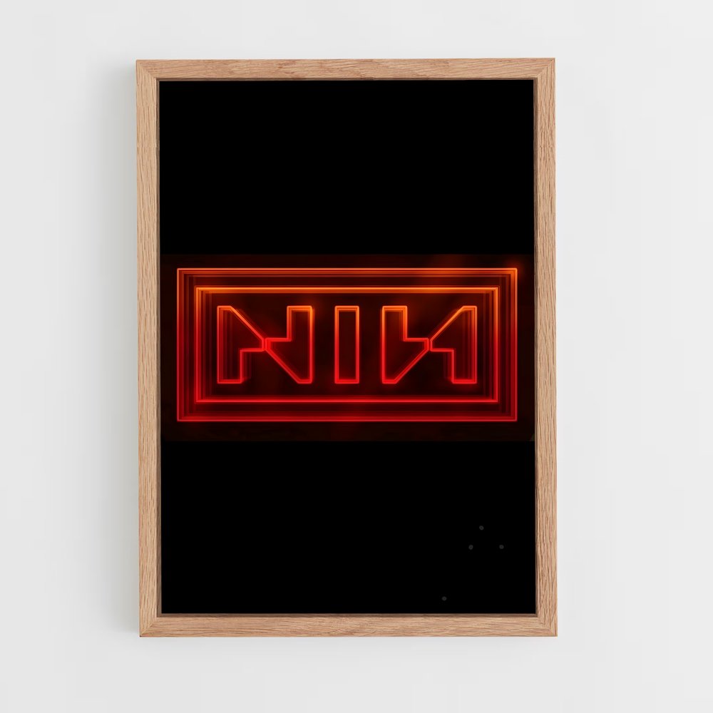 ap-nine inch nails-5 cadre Bois clair
