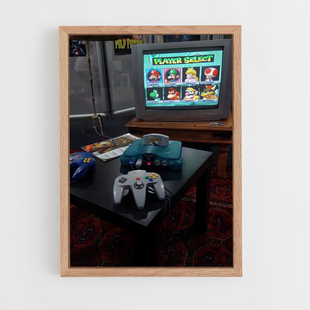 ap-nintendo 64-2 cadre Bois clair