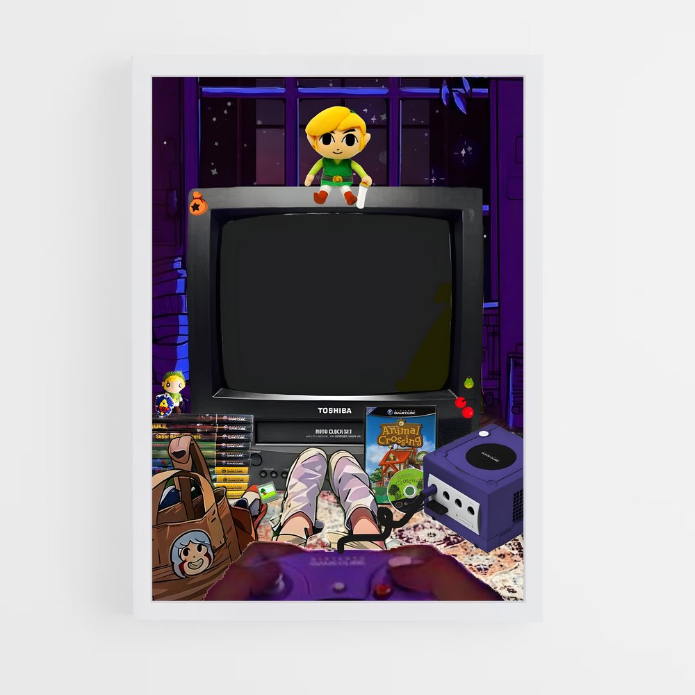 ap-nintendo gamecube-2 cadre Blanc