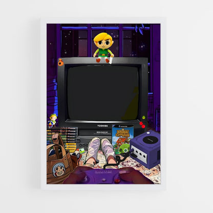 ap-nintendo gamecube-2 cadre Blanc