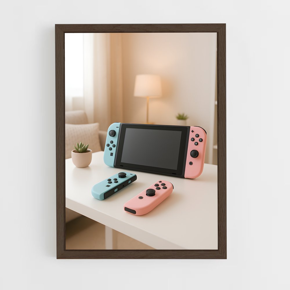 ap-nintendo switch-2 cadre Bois foncé
