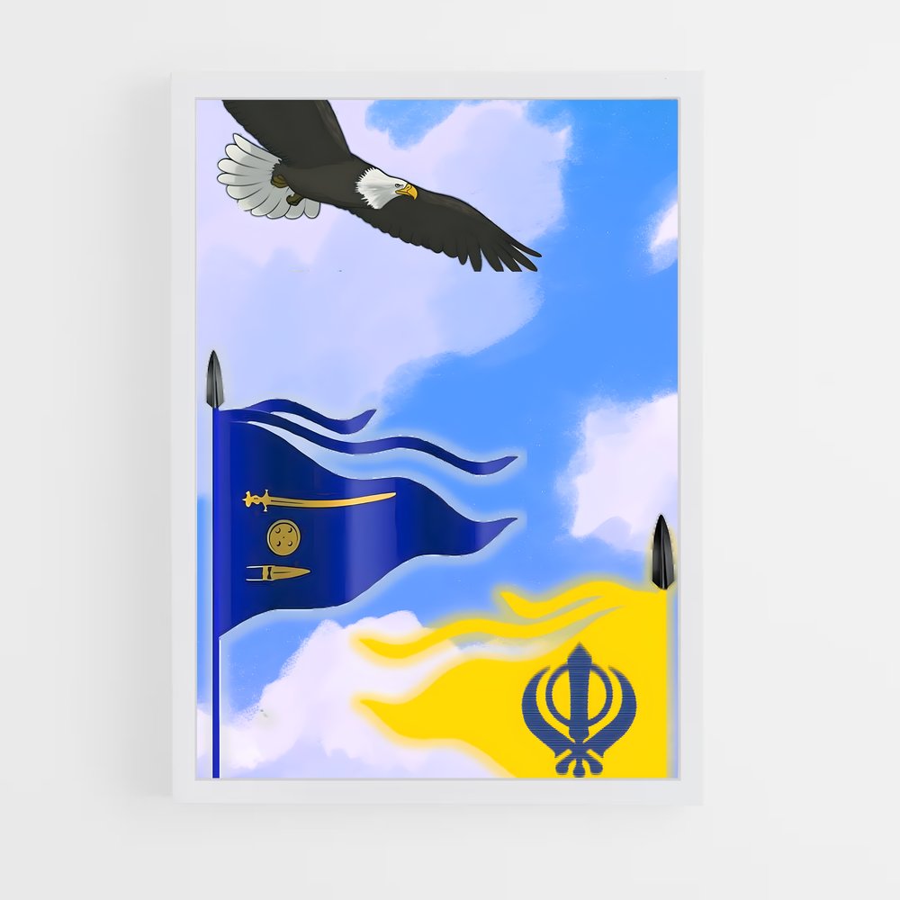 ap-nishan sahib-4 cadre Blanc