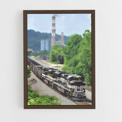 ap-norfolk southern-2 cadre Bois foncé