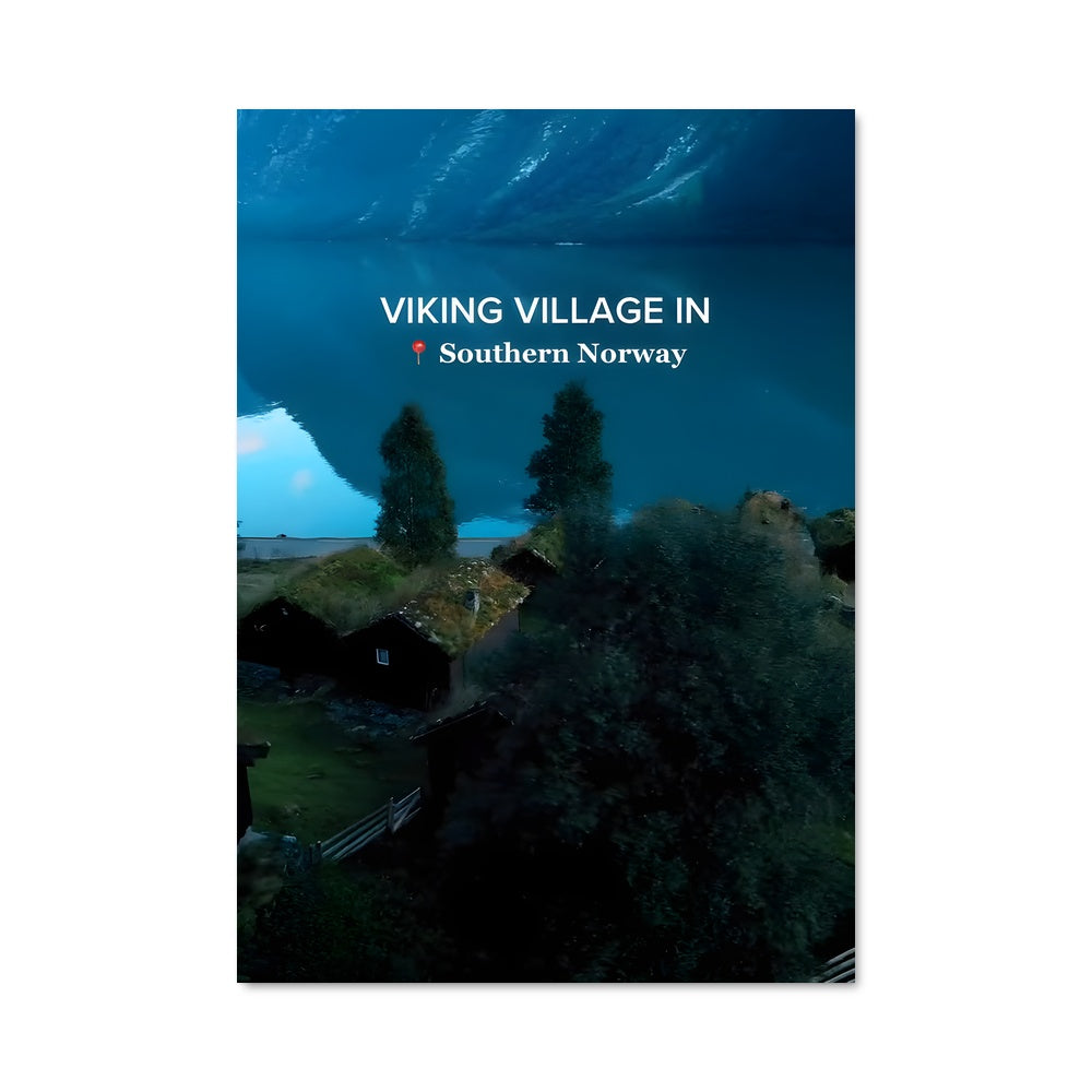 Poster Village Lacustre