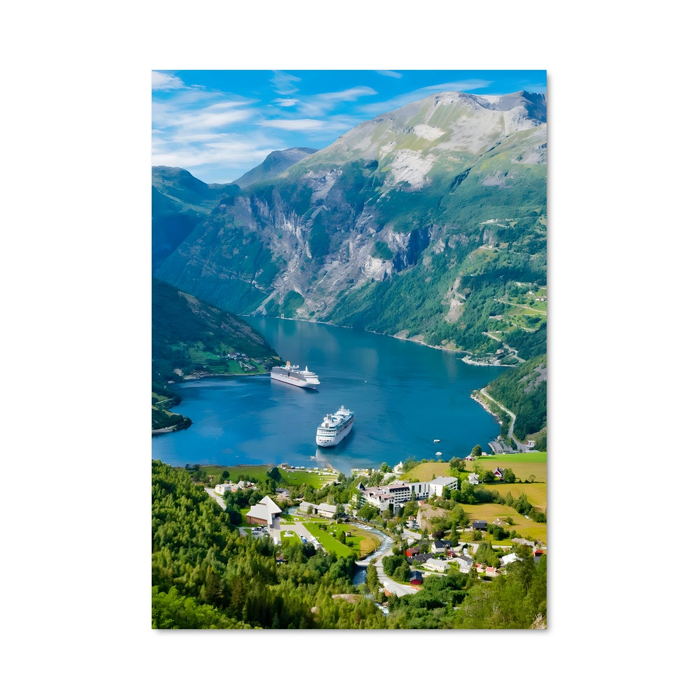 Poster Croisière en Fjord