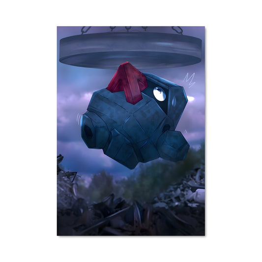 Poster Robot Rouge enchaîné