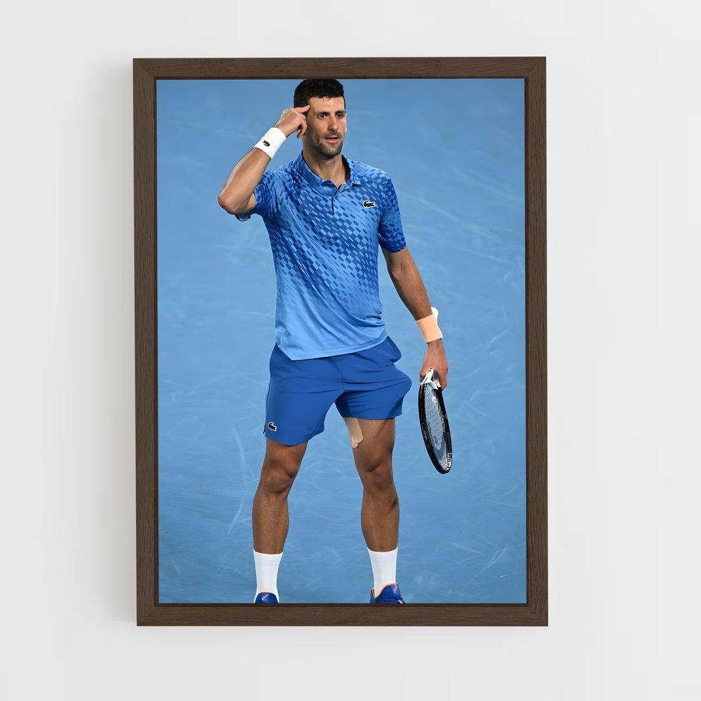 ap-novak djokovic-3 cadre Bois foncé
